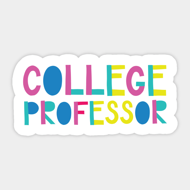 College Professor Gift Idea Cute Back to School Sticker by BetterManufaktur